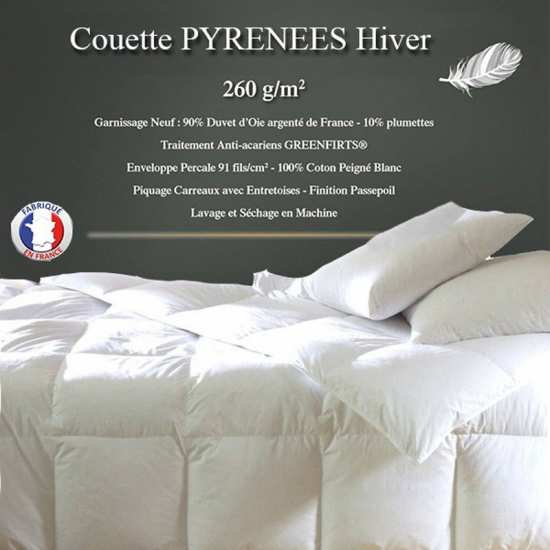 Couette duvet 280X240 Pyrénées HIVER