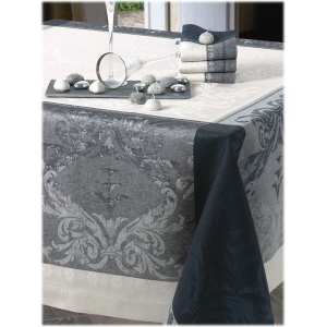 Nappe Verdi/Taupe 100% Lin - Vent du Sud -
