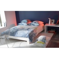 Housse de Couette New York Métal 220x240 + 2 taies 65x65
