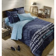 Housse de Couette Travel Meridian 60° 220x240 + 2 taies 65x65