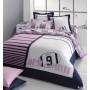 Housse de Couette Demi de Melée Kubik 200x200 + 2 taies 65x65