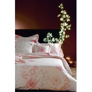 Housse de Couette eglantine rose blanc des vosges