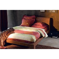 Housse de Couette osaka carmin blanc des vosges