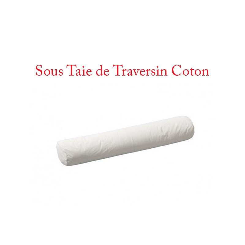 Sous Taie Traversin 90 de Long Coton 57 fils/cm2 Sous Taie Traversin 90 de Long Coton 57 fils/cm2