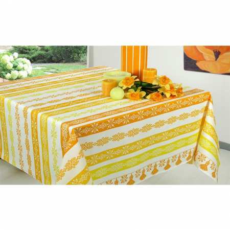 Nappe rectangulaire – Blanche et Spirales – Anti tâches – Nappe de table,  Linge de table, Linge de maison