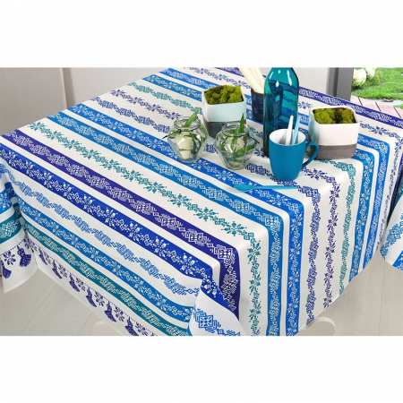 Nappe rectangulaire anti tâche – Blanche, chic et moderne – Nappe de table,  Linge de table, Linge de maison