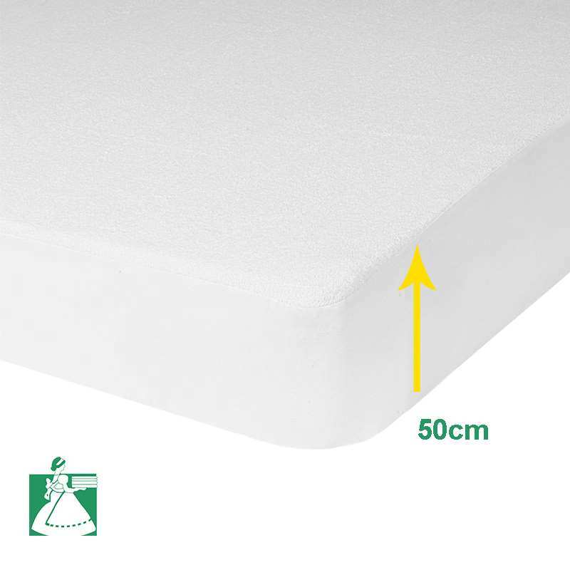 Protege Matelas Polyuréthane Imperméable Bonnet 50 cm Protege Matelas Polyuréthane Imperméable Bonnet 50 cm