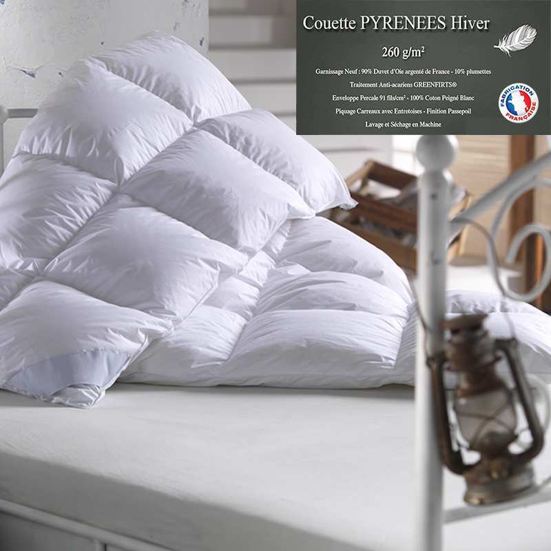 Couette Chaude 90% Duvet d'Oie