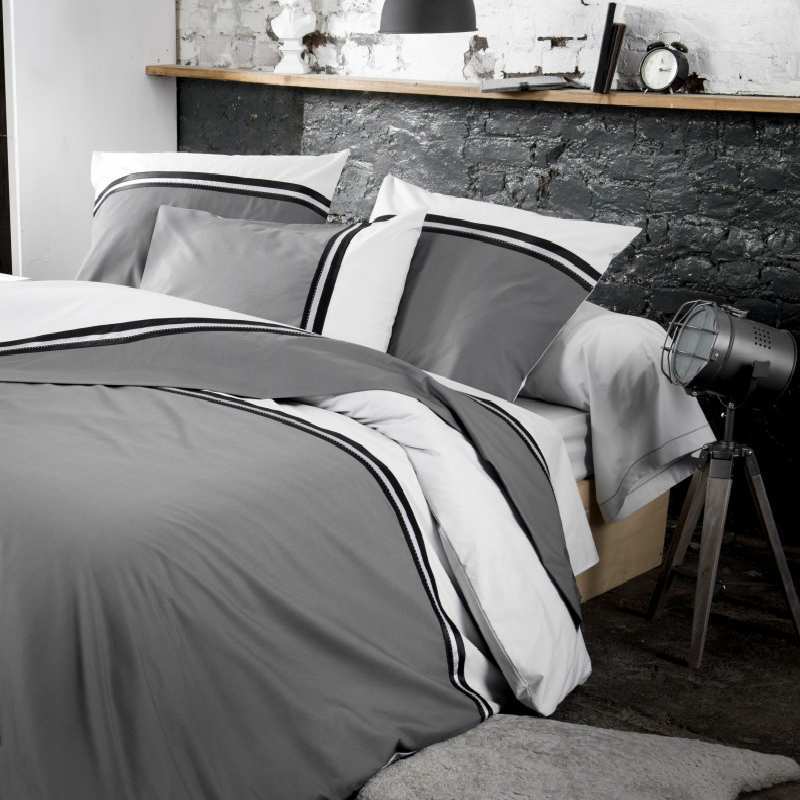 Parure Housse de Couette Percale Smoking