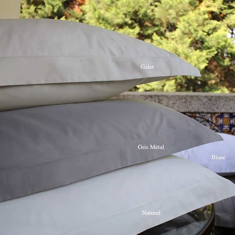 Taie de Traversin Percale 100% Coton Bio 120 fils/cm2 Taie de Traversin Percale 100% Coton Bio 120 fils/cm2