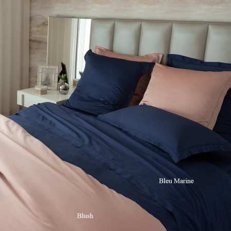 Housse de couette Bleue • Qualité au Prix Juste • Blanc Cerise