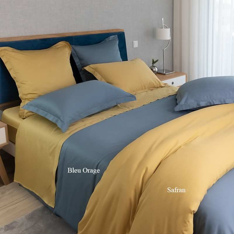 Lot De 2 Taies Oreiller En Satin 65 X 65 Cm, Oreiller Satin Bleu Marine,  Satinées Housse D'Oreiller Doux Prend Soin De Votre[u738]