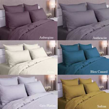 Housse de Couette Jacquard Damier Luxe