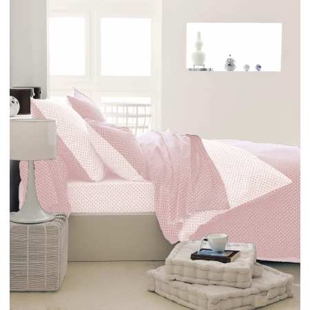 Parure Housse de Couette Actuel Rose