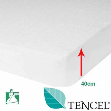 Protège Matelas Tencel® Bonnets 40 cm
