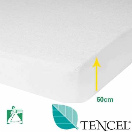 Protège Matelas TENCEL - Bonnets 50 cm 100% Tencel™ Imperméable