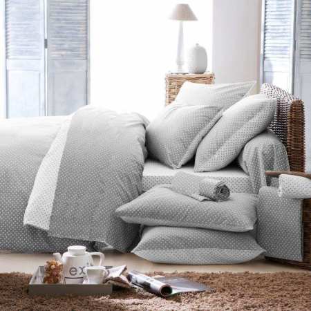Parure Housse de Couette Actuel Gris