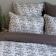 Lot de 2 taies GINKGO Anthracite