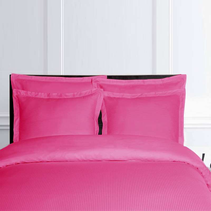 Housse de Couette Fines Rayures Fushia Housse de Couette Fines Rayures Fushia