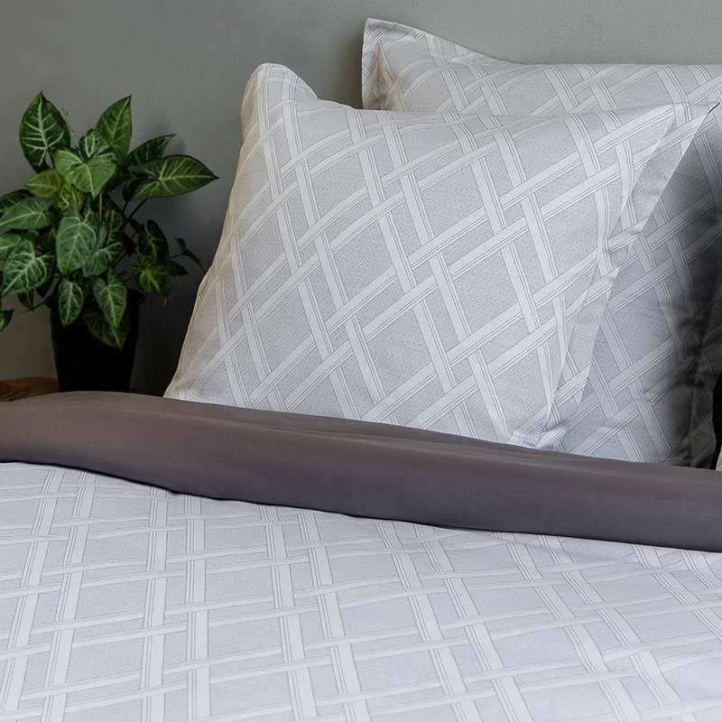 Lot de 2 taies CANNES Anthracite Lot de 2 taies CANNES Anthracite