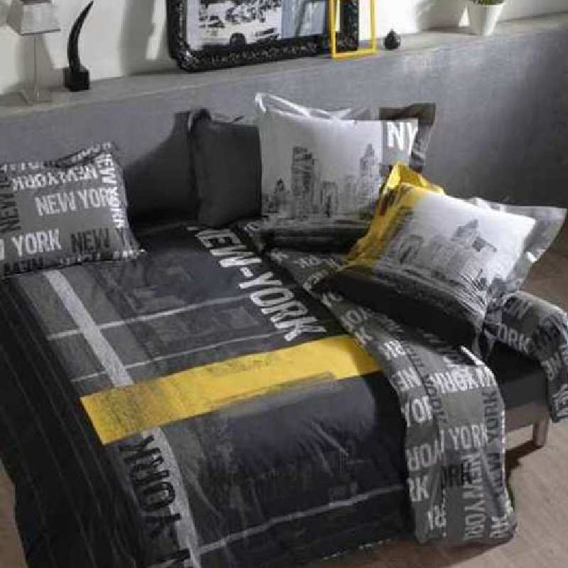 Parure de Draps NEW YORK CITY 1 Personne (DH90+DP180+1TO) Parure de Draps NEW YORK CITY 1 Personne (DH90+DP180+1TO)