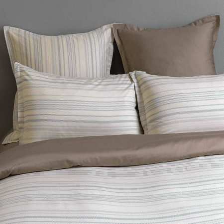 Parure Housse de Couette MANHATTAN Taupe