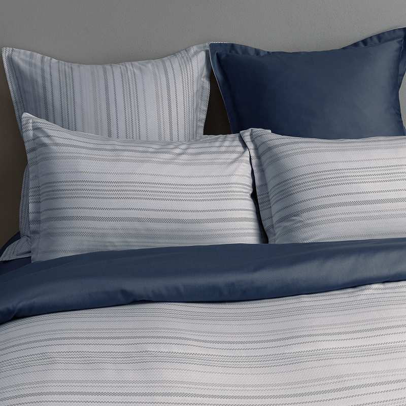 Housse de couette Marbre Blanc Bleu, Y-pas