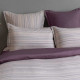 Parure Housse de Couette MANHATTAN Aubergine