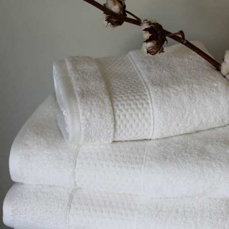 Gant de toilette blanc en microfibre Manavai - Espace Bain