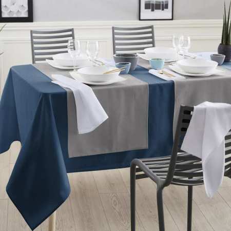 Nappe CUBE Jacquard 100% Coton - Traitement Anti-Tâches