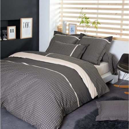 Parure Housse de Couette Percale Gatsby