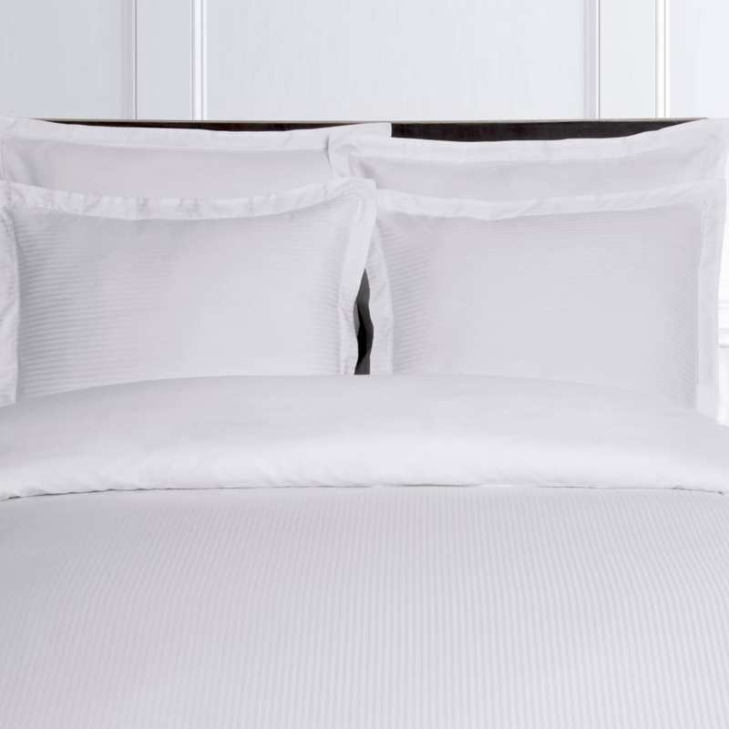 Housse de Couette Jacquard Fines Rayures