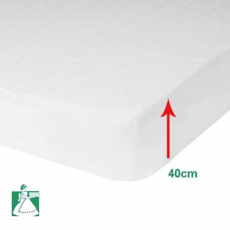 Protège matelas 120x190 400gr bonnet 40cm