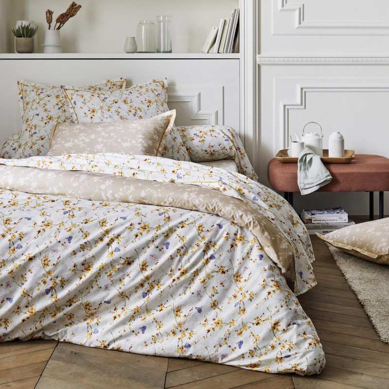 Parure Housse de Couette BEL AMOUR JAUNE