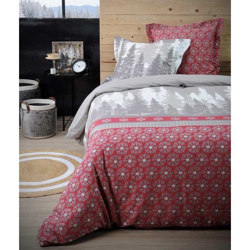 Parure Housse de Couette LAUZIÈRE ROUGE Parure Housse de Couette LAUZIÈRE ROUGE
