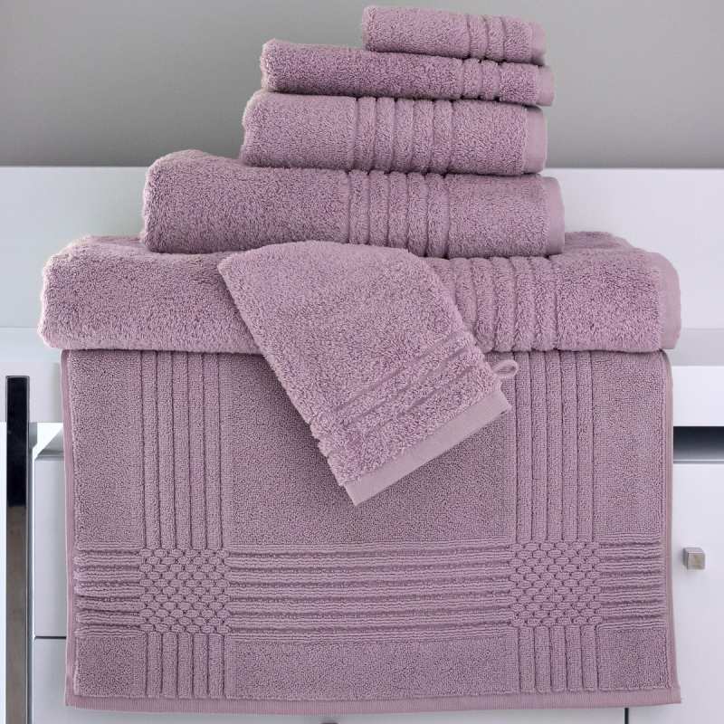 Drap de bain coton violet 100x150 cm Epoque
