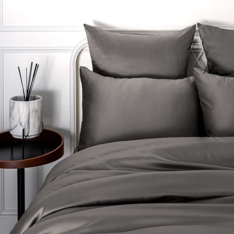 Drap-housse Percale Gris Foncé Bonnet 35 - 160x200 cm - 100% coton - Le Roi  du Matelas - Achat & prix