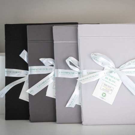 Taie d'Oreiller Forme Sac - Collection PERCALE BIO 80 fils/cm2 100% Coton Issu de l'Agriculture Biologique