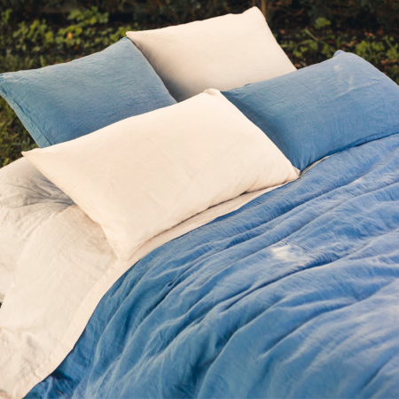 Taie d'Oreiller - Collection LIN LAVÉ PREMIUM 100% Lin European Flax 180 g/m² - Label Oeko Tex