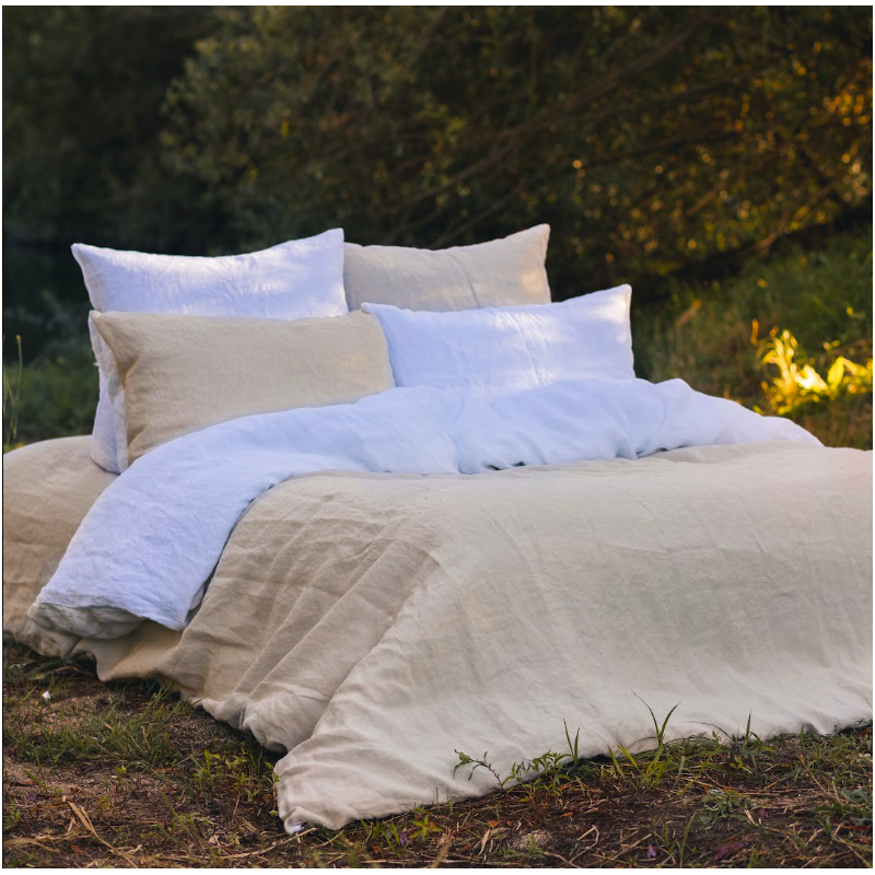 Housse de Couette 100% Lin Lavé 180 g/m²