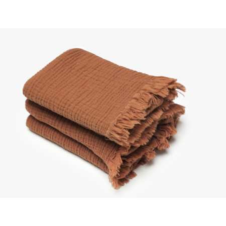 Drap de douche + Serviette de toilette KEA Cognac