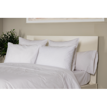 Drap d'hôtellerie Percale de coton rayée - Comptoir Textile Hôtelier