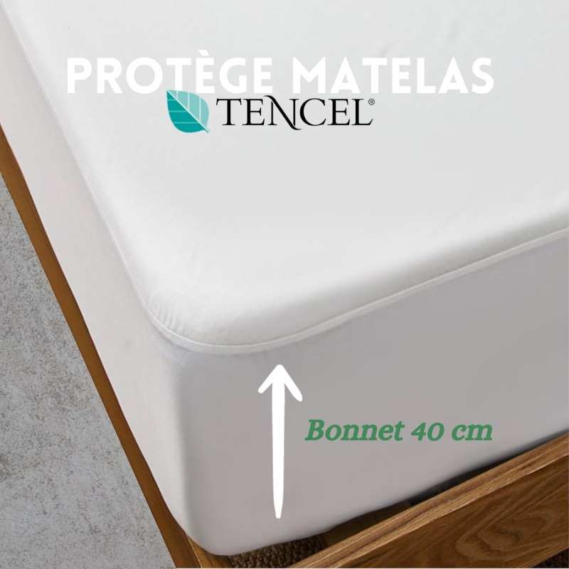 Protège Matelas 160 x 200 cm - avec Bonnet 30cm- Imperméable