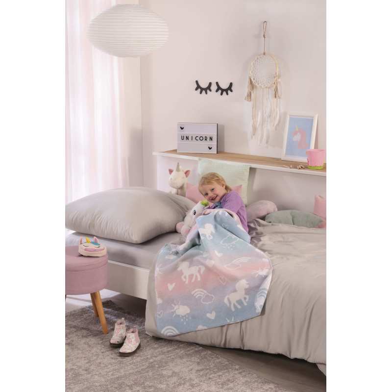 Plaid Enfant SWEET UNICORN - La Compagnie du Blanc