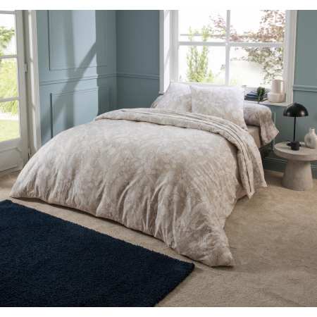 Housse de couette 200x200 cm 100% coton TALISMAN bleu Paon