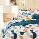 Parure Housse de Couette Modulo Cobalt