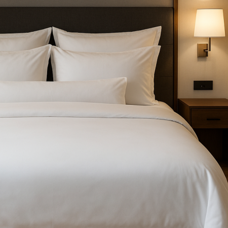 Drap Plat - Collection HÔTEL DE LUXE Satin de Coton 160 fils/cm²