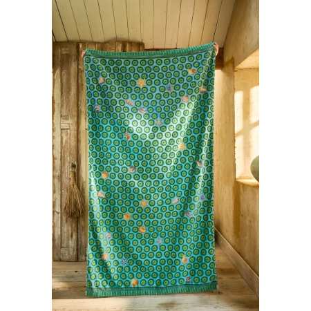 Drap de Plage Sea Dots vert