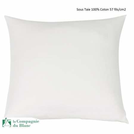 Sous taies d'Oreiller Coton Bio 220g/m²