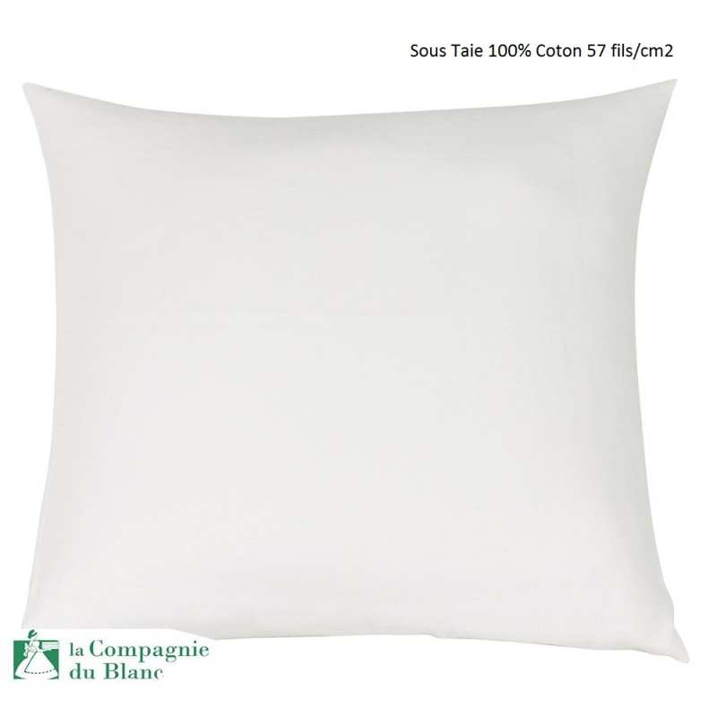 Sous Taie Coton 57 fils/cm2 65x65 Sous Taie Coton 57 fils/cm2 65x65